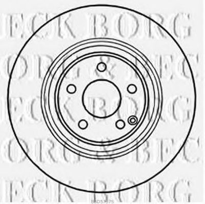 BBD5737S BORG & BECK Brake Disc