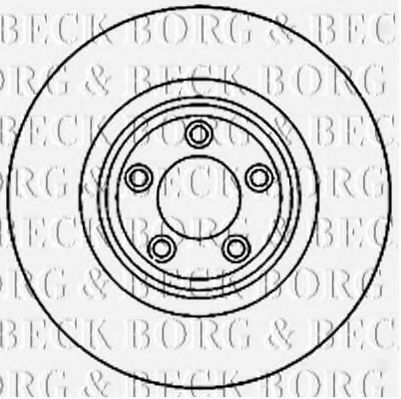 BBD5821S BORG+%26+BECK Brake Disc