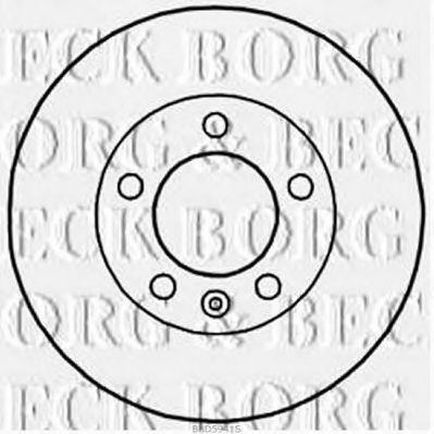 BBD5941S BORG+%26+BECK Brake System Brake Disc