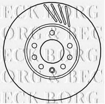 BBD5943S BORG+%26+BECK Brake Disc