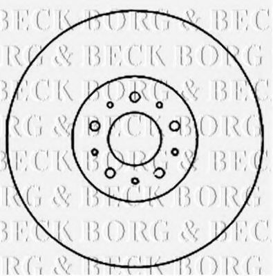 BBD5945S BORG+%26+BECK Bremsscheibe