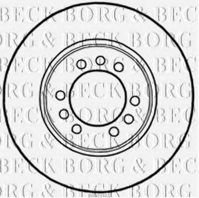 BBD5956S BORG & BECK Brake Disc