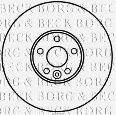 BBD5960S BORG+%26+BECK Brake Disc