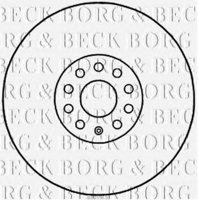 BBD5963S BORG+%26+BECK Brake System Brake Disc
