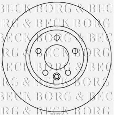 BBD5964S BORG+%26+BECK Brake Disc