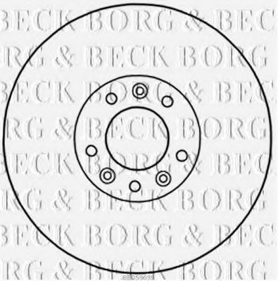 BBD5969S BORG+%26+BECK Bremsscheibe
