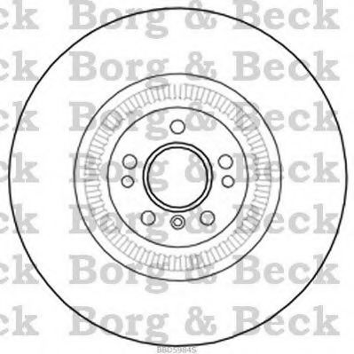 BBD5984S BORG+%26+BECK Brake Disc
