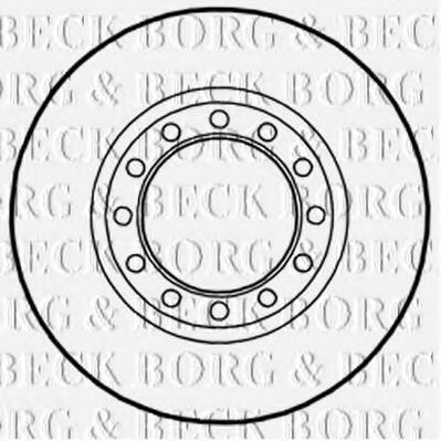 BBD5986S BORG & BECK Brake Disc