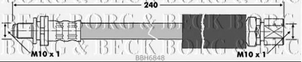 BBH6848 BORG+%26+BECK Brake Hose