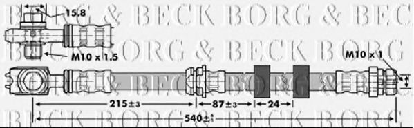 BBH6851 BORG+%26+BECK Brake System Brake Hose