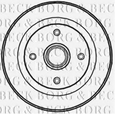 BBR7208 BORG+%26+BECK Brake System Brake Drum