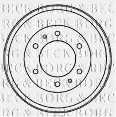 BBR7209 BORG+%26+BECK Brake System Brake Drum