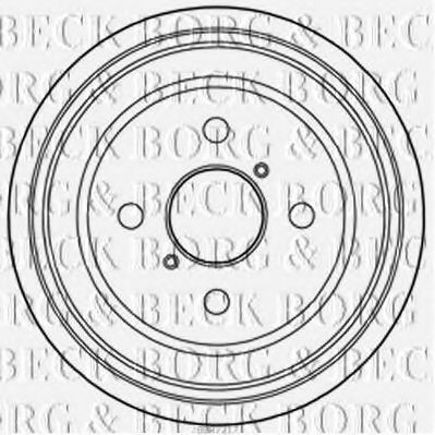 BBR7217 BORG+%26+BECK Bremstrommel