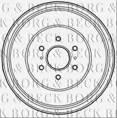 BBR7221 BORG+%26+BECK Brake System Brake Drum