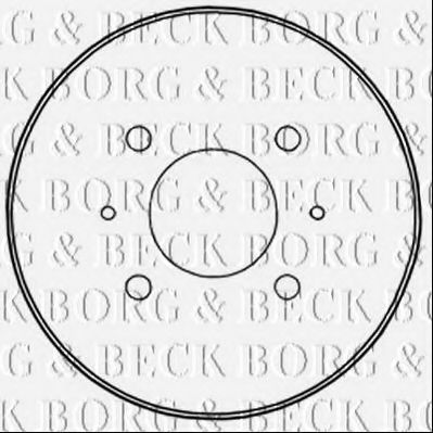 BBR7235 BORG & BECK Bremstrommel