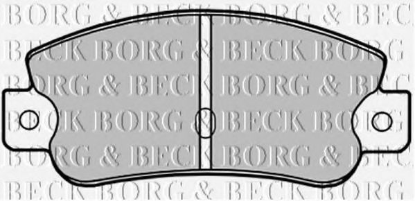 BBP1193 BORG+%26+BECK Bremsbelagsatz, Scheibenbremse