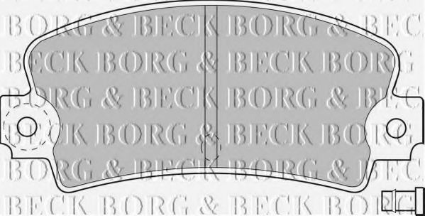 BBP1233 BORG+%26+BECK Bremsbelagsatz, Scheibenbremse