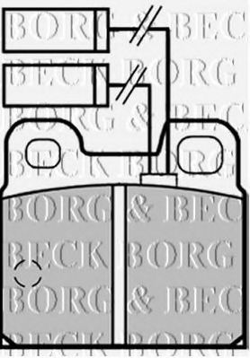 BBP1256 BORG+%26+BECK Bremsanlage Bremsbelagsatz, Scheibenbremse