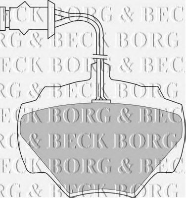 BBP1279 BORG+%26+BECK Bremsbelagsatz, Scheibenbremse
