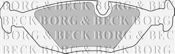 BBP1284 BORG+%26+BECK Brake Pad Set, disc brake