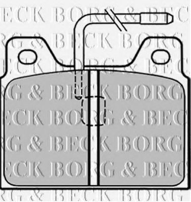 BBP1295 BORG+%26+BECK Brake Pad Set, disc brake