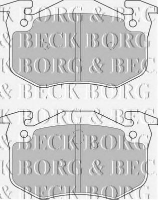 BBP1401 BORG+%26+BECK Bremsbelagsatz, Scheibenbremse