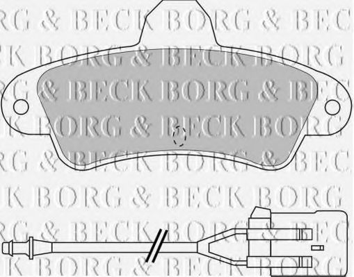 BBP1437 BORG+%26+BECK Bremsbelagsatz, Scheibenbremse