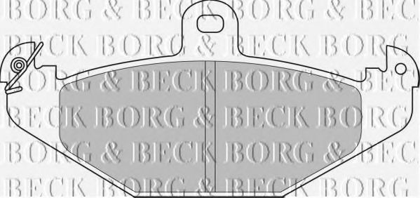 BBP1478 BORG+%26+BECK Bremsbelagsatz, Scheibenbremse