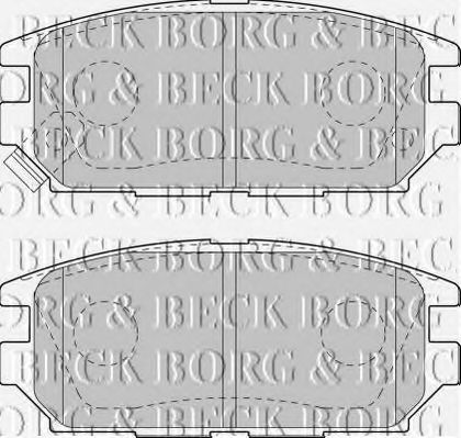 BBP1489 BORG+%26+BECK Brake Pad Set, disc brake