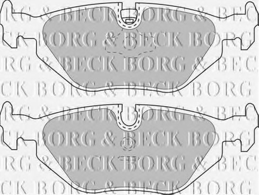 BBP1493 BORG+%26+BECK Brake Pad Set, disc brake