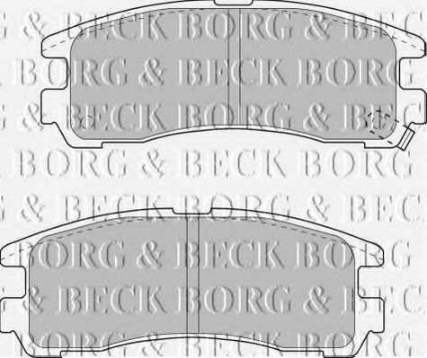BBP1500 BORG+%26+BECK Brake Pad Set, disc brake