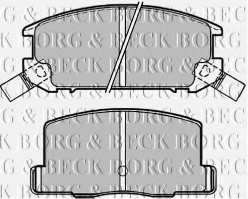 BBP1504 BORG+%26+BECK Brake Pad Set, disc brake