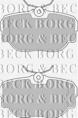 BBP1507 BORG+%26+BECK Brake Pad Set, disc brake
