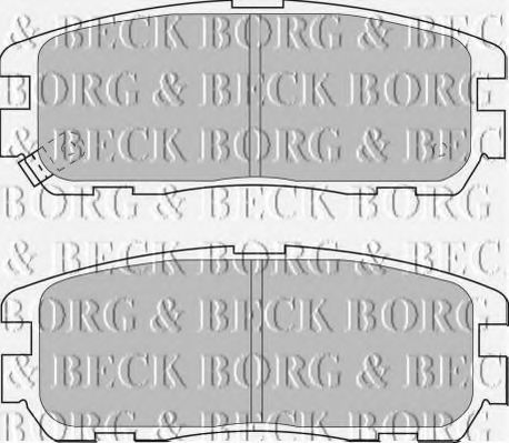 BBP1517 BORG+%26+BECK Brake Pad Set, disc brake