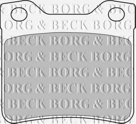 BBP1537 BORG & BECK Brake Pad Set, disc brake
