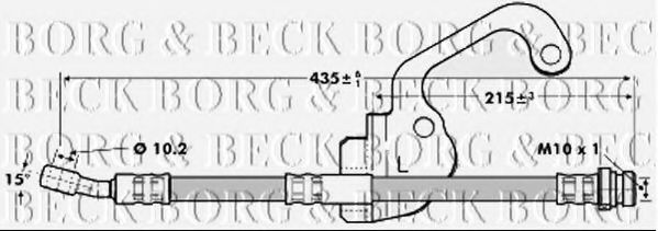 BBH7055 BORG & BECK Brake Hose