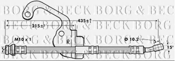 BBH7056 BORG+%26+BECK Brake System Brake Hose