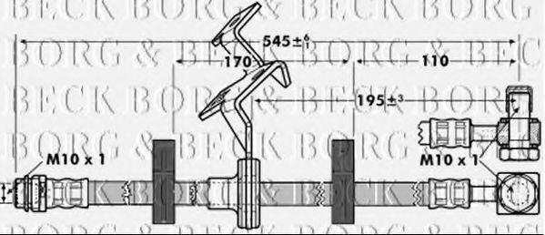 BBH7087 BORG+%26+BECK Brake System Brake Hose