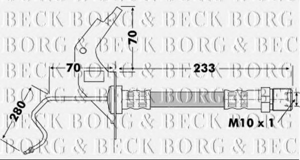 BBH7119 BORG+%26+BECK Bremsschlauch