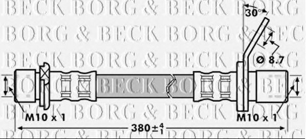 BBH7219 BORG+%26+BECK Brake System Brake Hose