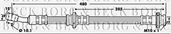 BBH6820 BORG+%26+BECK Bremsanlage Bremsschlauch