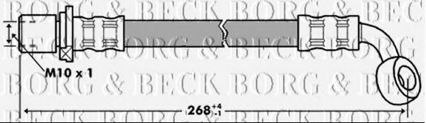 BBH7284 BORG+%26+BECK Bremsschlauch