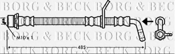 BBH7349 BORG+%26+BECK Brake Hose