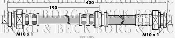 BBH7385 BORG+%26+BECK Brake System Brake Hose