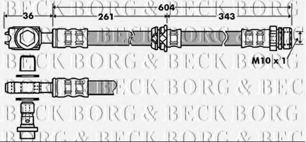 BBH7389 BORG+%26+BECK Bremsschlauch