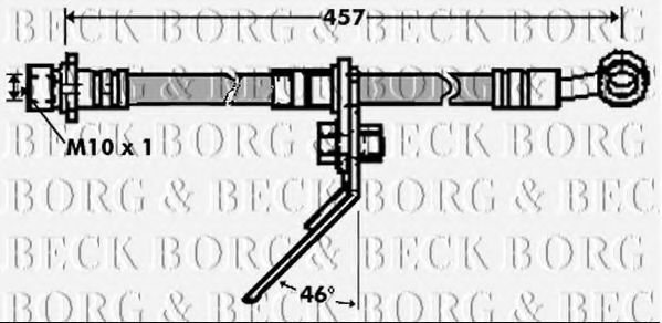 BBH7435 BORG+%26+BECK Тормозная система Тормозной шланг