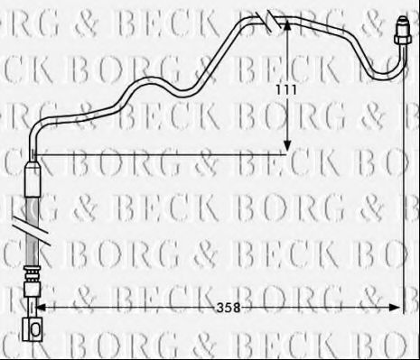 BBH7533 BORG+%26+BECK Brake System Brake Hose
