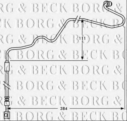 BBH7534 BORG+%26+BECK Brake System Brake Hose