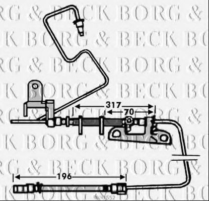 BBH7552 BORG+%26+BECK Brake Hose