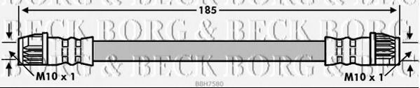 BBH7580 BORG+%26+BECK Bremsschlauch